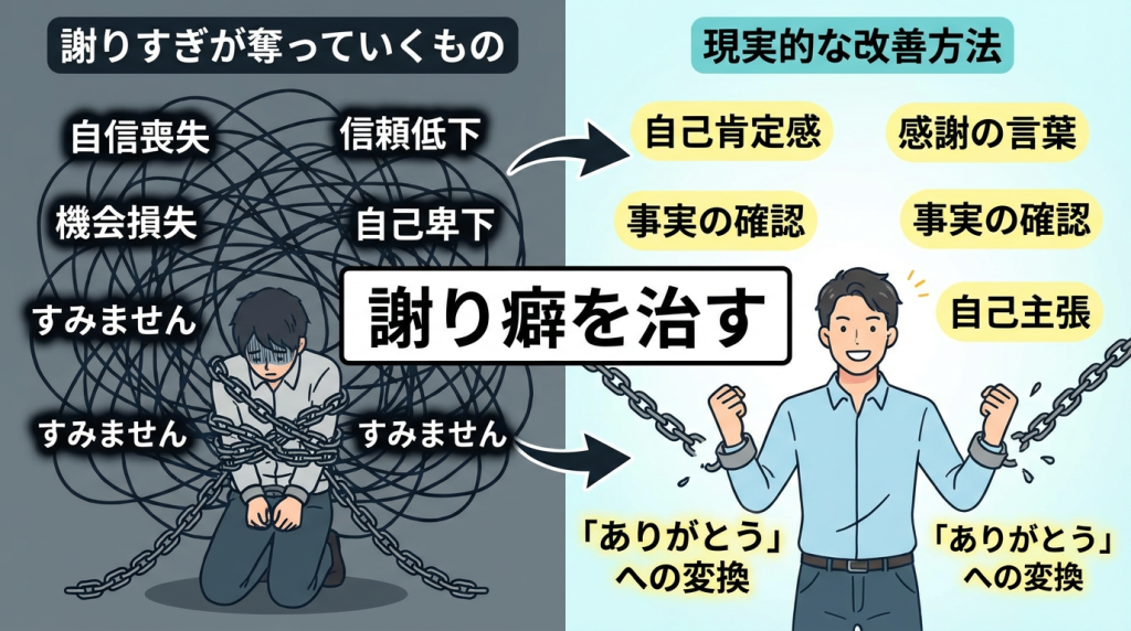謝り癖を治す──謝りすぎが奪っていくものと、現実的な改善方法